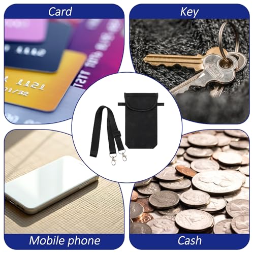 Universal Cell Phone Pouch, Waterproof Neoprene Phone Sleeve with Neck Strap Lanyard Holder, Around Neck Carrying Case for Cellphone Men Women - color: 1 Pcs