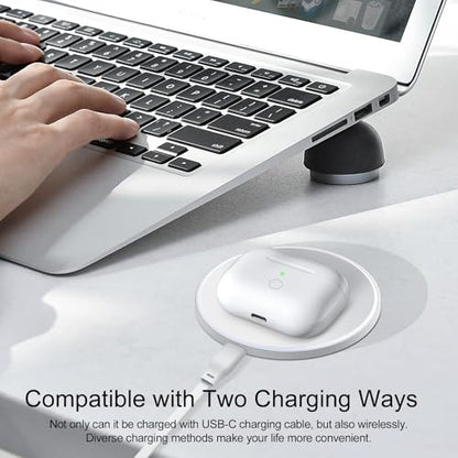 Wireless Charging Case Compatible with AirPod Pro 1st & 2nd Generation, Air Pod Pro 1 2 Case Replacement with Bluetooth Pairing Sync Button,USB-C Charging