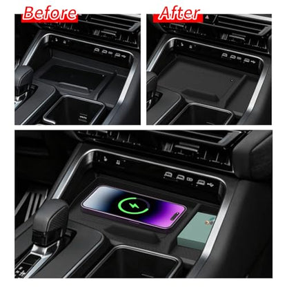 Wireless Charging Mat for 2024 2025 2026 Lexus TX 350/500h/550h+ - size: for 2024 2025 2026 Lexus TX 350/500h/550h+