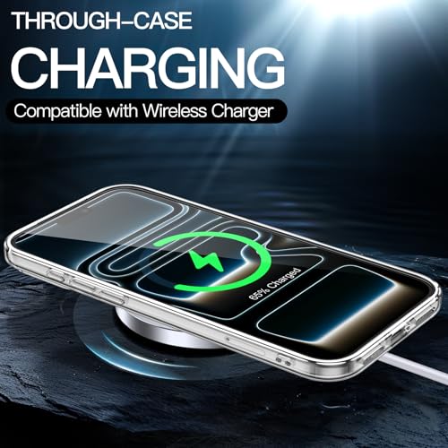 JETech Case for iPhone 17 Pro, Anti-Yellowing, Clear | Shockproof Protection, Scratch Resistant Hard PC Back, Durable Transparent TPU Bumper - color: Clear, size: iPhone 17 Pro