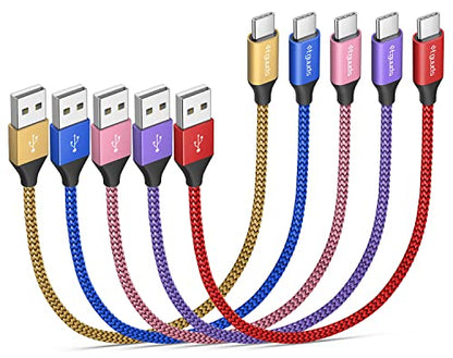 etguuds USB to USB C Cable 1ft, 5-Pack USB A to USB C Cable Fast Charging - size: 1ft