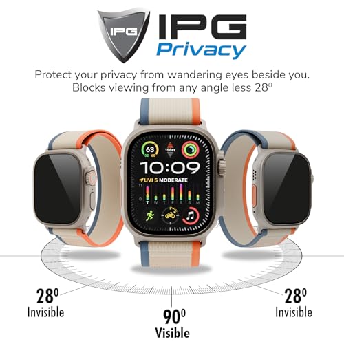 IPG Privacy Made for Huawei Watch Fit 4 Pro, Anti-Spy Screen Protector (2 Units), Prevents Side Viewing, Smooth Touch, Anti-Fingerprint, Ultra Responsive, Matte Finish for Fit4Pro.Pri - size: Watch Fit 4 Pro (Privacy)