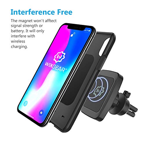 WixGear Magnetic Phone Car Mount, Universal Bite-Lock Air Vent Magnetic Phone Car Mount Holder, for Cell Phones with Swift-snap Technology
