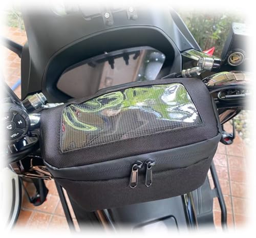 Motorcycle Saddle Bag Handlebar Bag Luggage Storage Bag Compatible With Vespa Sprint Primavera GTS LX LXV 50 125 250 300 Mobile Phone GPS Touch Screen Waterproof Bag