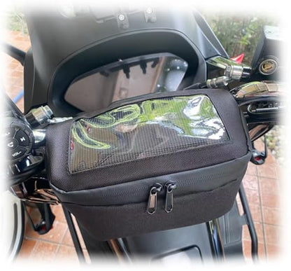 Motorcycle Saddle Bag Handlebar Bag Luggage Storage Bag Compatible With Vespa Sprint Primavera GTS LX LXV 50 125 250 300 Mobile Phone GPS Touch Screen Waterproof Bag