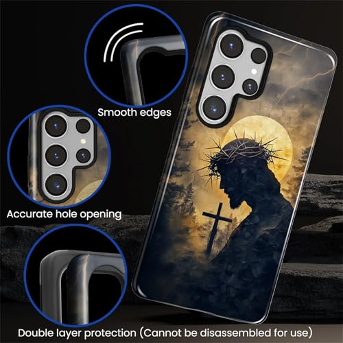 CARLOCA Case for Samsung Galaxy S26 Ultra,Faith Inspired Christians Scripture Design- Hybrid Dual Protection Soft TPU+ Hard PC,Shockproof Anti- Scratch Cover Men Women Stylish Protective Phone Case - color: Faith Inspired Christians Scripture, size: Galax