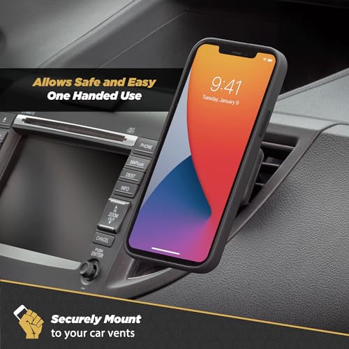 Scosche MAGVM2B-2PKBP0 MagicMount Magnetic Phone Mount for Car Air Vent, Universal Cell Phone Holder for Car Vent Mount, Strong Magnet Hold, Compatible with iPhone, Samsung, & All Devices (Pack of 2) - size: 2 Pack, style: Vent