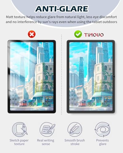TiMOVO Paper Screen Protector for Galaxy Tab A11+/A9+ 11 inch, 2 Pack
