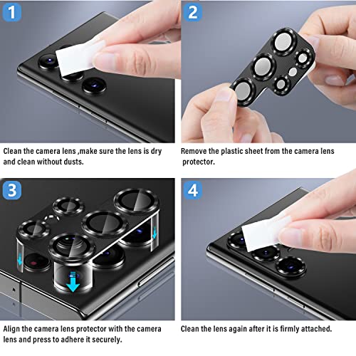 PASNEW Camera Protector for Samsung Galaxy S25 Ultra,1 Pack(Black)