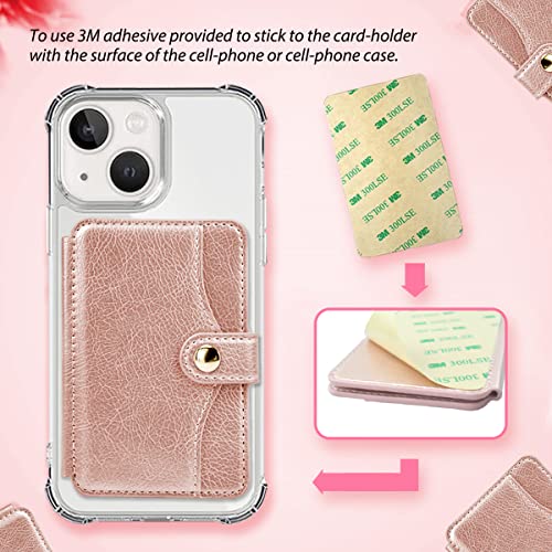 M-Plateau sticky wallet for back of phone Slim Adhesive (Clear) - color: Clear