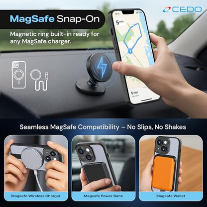 CEDO Magnetic Kickstand Case for iPhone 13, MagSafe Compatible Black - size: iPhone 13