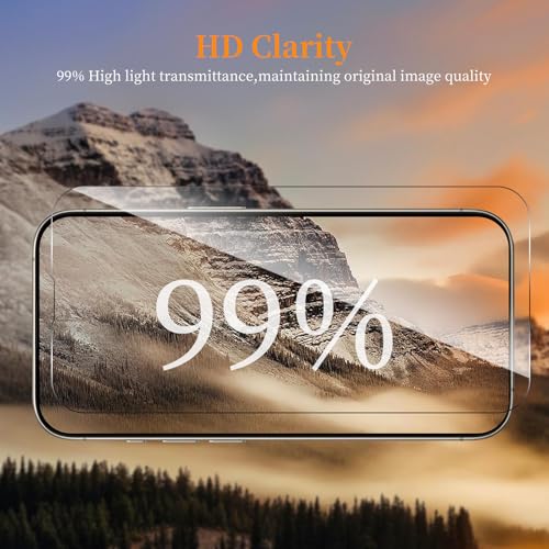 2 Pack Privacy Screen Protector for iPhone 17/17 Pro/16 Pro，Anti-Spy Tempered Glass Film, Anti-Scratch, 9H Hardness，Compatible phone cases，High definition