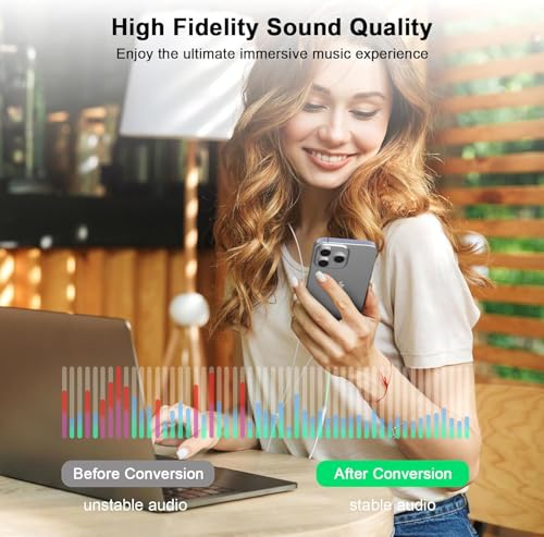 [Apple MFi Certified] USB C to 3.5mm Headphone Adapter for iPhone 17 16 iPad - color: Green