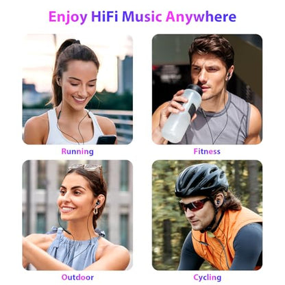 APETOO 3.5mm Wired Earbuds Sport in-Ear Headphones Mute Mic Stereo Bass - color: Black-Blue