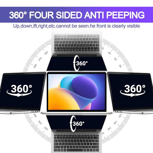 360° Privacy Screen Protector Compatible for MacBook Air 13''(2018-2021,M1) - color: MacBook Pro 13 Inch (2016-2022, M1,M2)