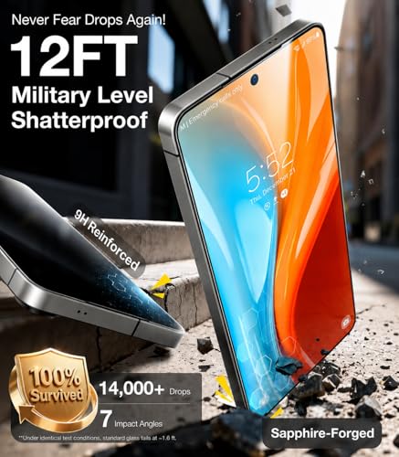 UltraGlass TOP 9H+ Armor for Samsung Galaxy S25 Ultra Screen Protector | NO.1 Military Grade Shatterproof, Screen Protector 25 Ultra Tempered Glass S25Ultra, Longest Durable, Auto Install, 2 Pack - size: S25 Ultra