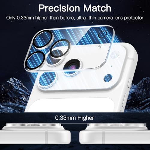 [3 Pack Camera Lens Protector For iPhone 17 Pro Max 6.9-Inch,9H Tempered Glass,Anti-Scratch,Case Friendly,Night Circle,No-Bubble HD Clarity,Full Cover - size: iPhone 17 Pro Max