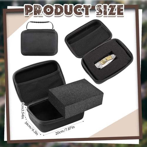 Relaxweex Hard Case with Foam, 7.8 X 6.3 X 3.5 Inch, Black | EVA Waterproof Shockproof Case, Customizable Foam for Camera Electronics Instruments, Digital Products, with Knife - color: Black, size: 7.8 x 6.3 x 3.5 inch