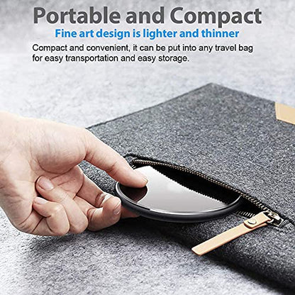 Wireless Charger for Samsung Galaxy S24/S24+S23/S23+/S22/S22+/S21/S20/S20+/S10/S9+/S9/S8/S8+/S7/Note10/Note9/Note8, 15W Wireless Charging Pad with USB-C for Samsung & iPhone Black(No AC Adapter)