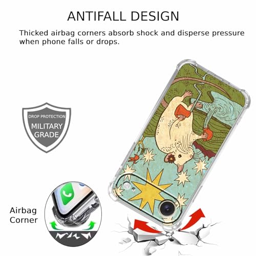 Case for iPhone Air with Tarot Card Design,Aesthetic Cute Rat Pattern,Trendy Soft TPU Bumper Phone Cover,6.5"(Rat,17Air) - color: Rat, size: iPhone Air