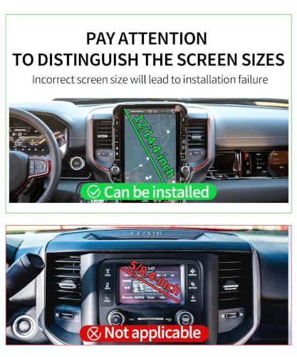 Car Phone Holder for Dodge Ram 1500/Ram 2500/Ram 3500 2019-2026, 12" Screen - size: for 2019-2026 RAM 1500 2500 3500 (12/14.4-inch)