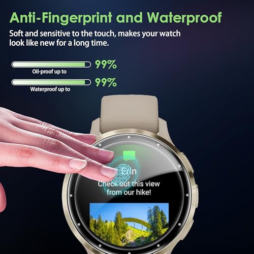 Compatible for Garmin Venu 3S screen protector, Anti-Scratch 3D Full Screen Coverage flim, Case Friendly, HD Ultra, 3 PACK - size: Garmin Venu 3S