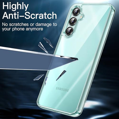 JETech Case for Samsung Galaxy A16, Anti-Yellowing, Light Green | Shockproof Protection, Scratch Resistant Hard PC Back, Durable Transparent TPU Bumper - color: Light Green, size: Galaxy A16
