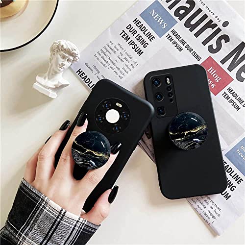 Clear Crystal Glitter Expandible Collapsible Moblile Phone Grip Stand Holder for Smartphones and Tablets Cell Phone Accessory (Black Rose Gold Wave) - size: Black Rose Gold Wave
