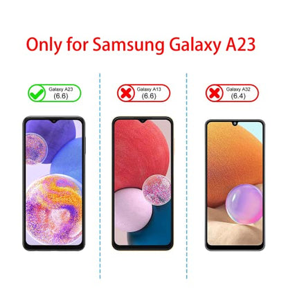 Privacy Screen Protector for Samsung Galaxy A23 + Lens Protector - size: Samsung Galaxy A23 5G