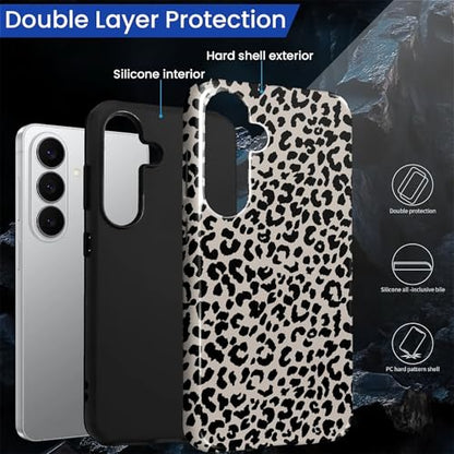 Case Compatible with Samsung Galaxy S26, Hybrid 2-Layer Hard Shell Protection Case, Shockproof Protective Tough Phone Cover, Animal Leopard Print - color: Animal Leopard Print, size: Samsung Galaxy S26