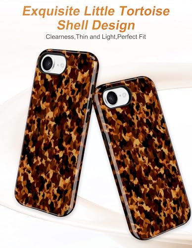 Jusy Magnetic Tortoise Shell Phone Case for iPhone 16 Pro Max,Fragment | Compatible with MagSafe,Cute Aesthetic Tortoise Shell Design,TPU and PC Protective Shockproof Cover - color: Fragment