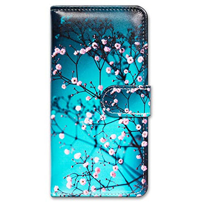 Bcov Case for Galaxy S26,Plum Blossom Flower Leather Flip Phone Case Wallet Cover with Card Slot Holder Kickstand Case for Samsung Galaxy S26 - color: Plum Blossom Style