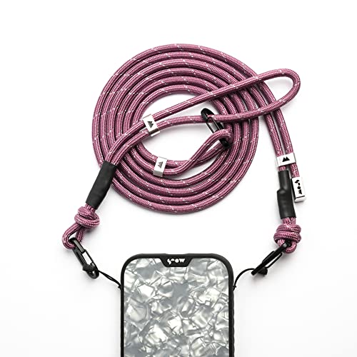 Mous – Phone Lanyard Crossbody with Adjustable Anti Theft Wrist Strap – Black/Purple/Sage Green - color: Purple
