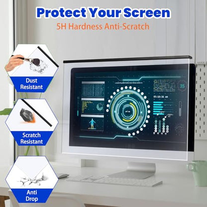 Removable Hanging 27" Monitor Blue Light Blocking Screen Protector
