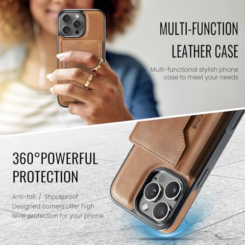 K2 2 in 1 Detachable Magnetic Phone Cases Compatible with iPhone 16 Pro Max Case with Card Holder RFID Blocking, Compatible with Magsafe Wallet, Leather 6.9'' (Brown, iPhone 16 Pro Max) - color: Brown, size: iPhone 16 Pro Max