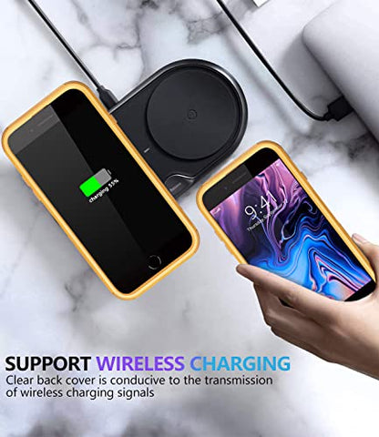 Diverbox for iPhone 8 Plus Case, iPhone 7 Plus Case [Shockproof] [Dropproof] [Dust-Proof],Heavy Duty Protection Phone Case Cover for Apple iPhone 8 Plus & 7 Plus (Yellow) - color: Yellow