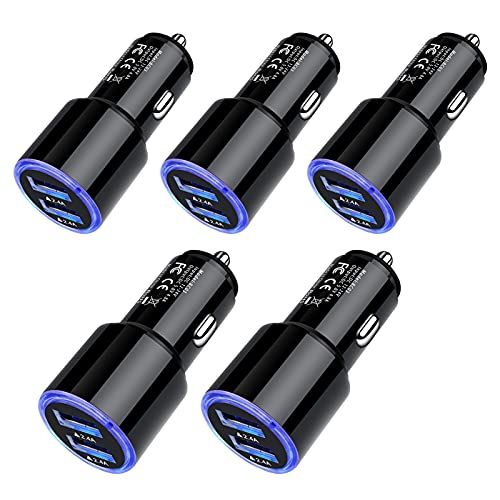Car Charger Fast Charge, 3Pack Rapid Car Phone Charger Cigarette Lighter