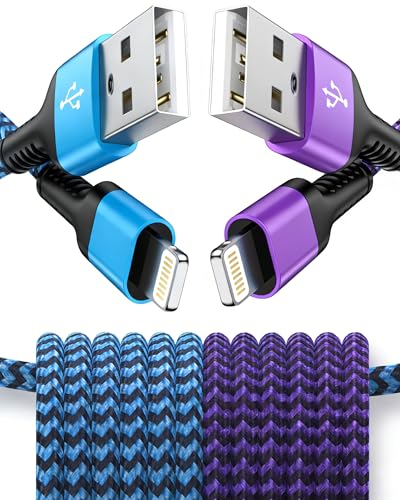 Car Play Charger Cable for iPhone 14 13 12 11 Pro Max XS XR X SE, iPad - size: 3 FT, style: USB-A to Lightning