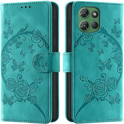 Wallet Case for Motorola Moto G Power (2025), Turquoise | RFID Blocking, Magnetic Closure, Card Holder, Kickstand, Shockproof Flip Cover - color: Turquoise