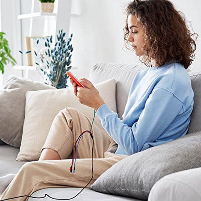 Multi Charging Cable 4A,5ft/2Pack 4in1 USB Charger Cable