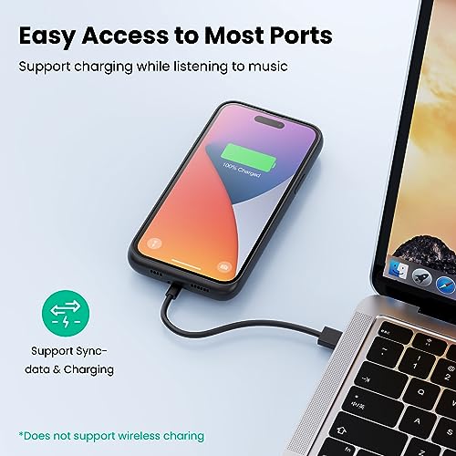 Battery Case for iPhone 14 Pro Max,14 Plus and 13 pro Max, Real 8600mAh Rechargeable Smart Extended Charging Case, Ultra-Slim Portable Protective Battery Pack (6.7 inch) Black - color: Black