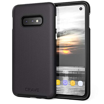 Crave Dual Guard for Samsung Galaxy S10e Case, Shockproof Protection Dual Layer Case for Samsung Galaxy S10e - Black - color: Black