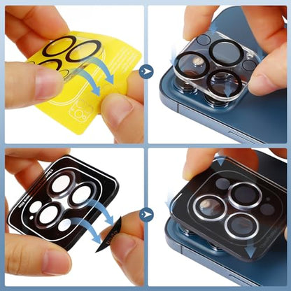 YARNOW 3sets Camera Lens Protective Films with Positioning Tool for Pro Anti-scratch Tempered Cover Easy Installation Dust and Fingerprint Resistant