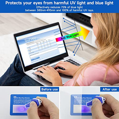 2 Pack 15.6 inch (1920x1080P) Laptop Blue Light Screen Protector, Eye Protection Anti-Scratch and Anti-Glare Screens for Laptops 15.6’’ with 16:9 Aspect Ratio - size: 15.6 inch