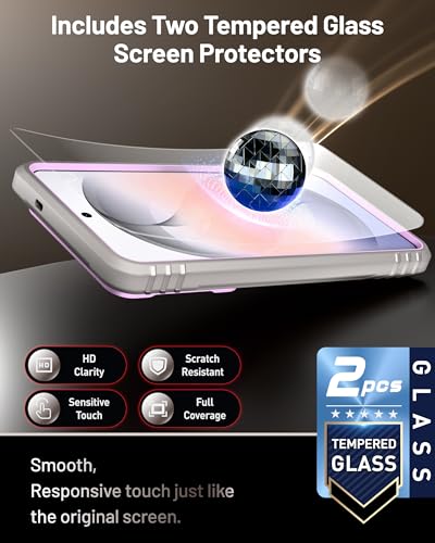 Poetic Revolution Case for Samsung Galaxy S26 Ultra, [Slide Camera Cover], [20FT Mil-Grade Drop Tested], Full-Body Military Grade Rugged Dual-Layer Shockproof Cover with Kickstand, Purple - color: Purple, size: Galaxy S26 Ultra