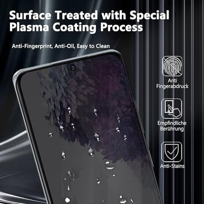 2 Pack Privacy Screen Protector for Samsung Galaxy S20 Ultra, Anti-Spy Tempered Glass, 9H Anti-Scratch, Case Friendly - size: for Galaxy S20 Ultra Privacy