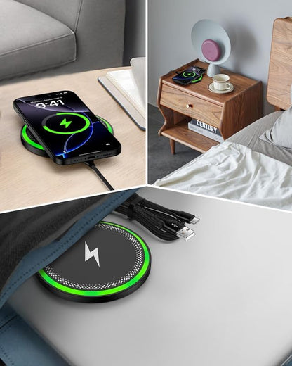 Wireless Charger Samsung Galaxy, Cargador Inalmbrico for Sam Sung S26 Ultra - color: Wireless Charger-Black