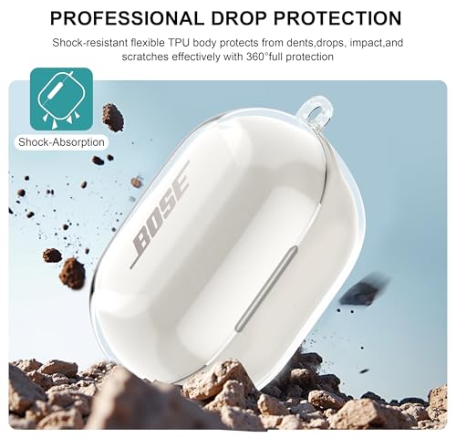 Aircawin for Bose New QuietComfort Earbuds Case Clear 2024 - color: Clear