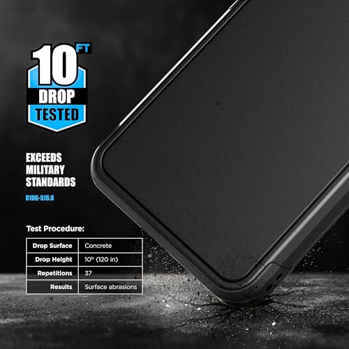 Encased Rugged Belt Case for Samsung Galaxy S25 Ultra, Protective [Heavy Duty] Dual-Layer Shockproof Cover with Rotating Belt Clip Holster (Compatible with MagSafe), Black (S25 Ultra) - size: S25 Ultra