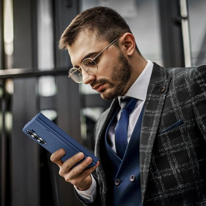 VEGO for Samsung Galaxy Z Fold 6 Case with Privacy Screen Protector Blue - color: Blue